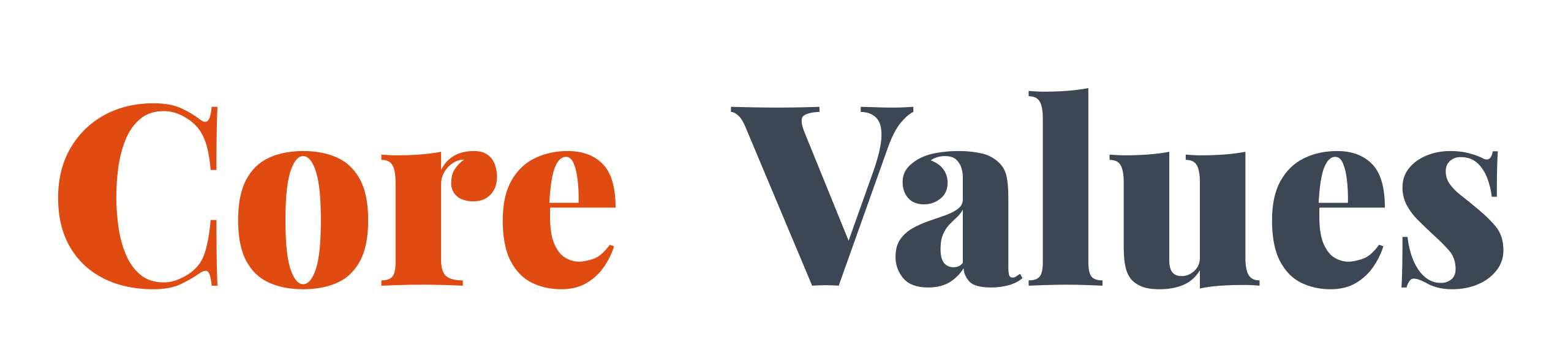 Your Core Values